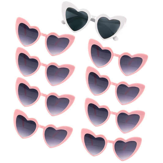 9 Pairs Love Heart Shaped Sunglasses Bride to Be Bride / Bridesmaid